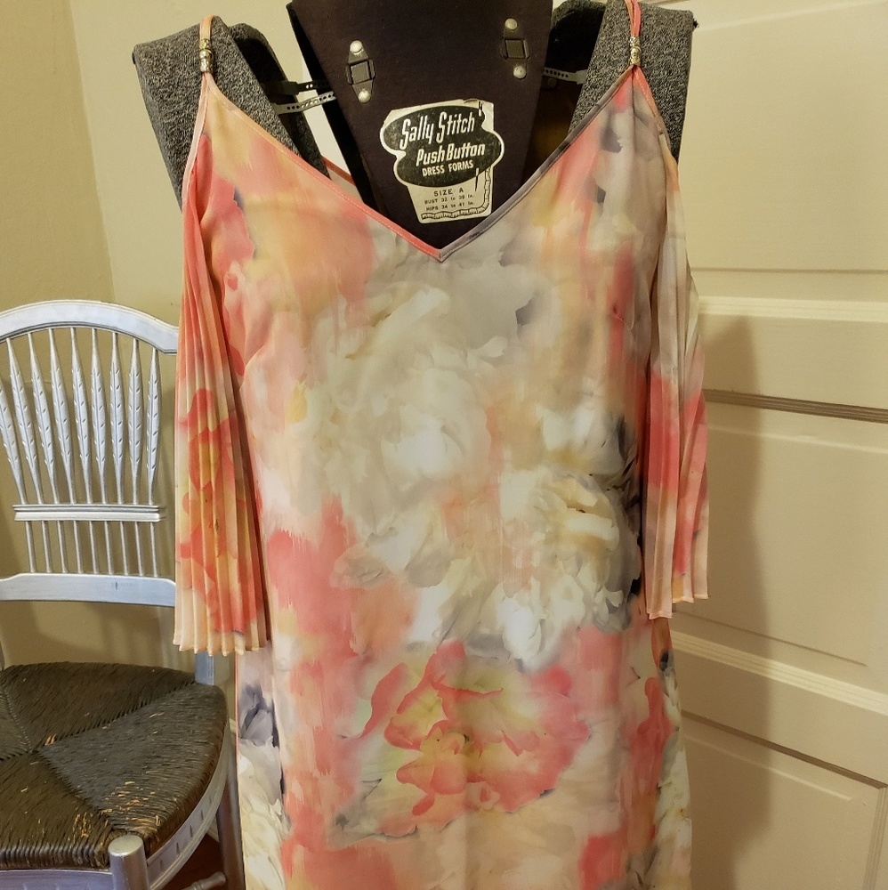 WHBM Pastel Floral Dress